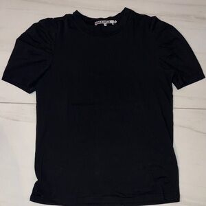 PAM & GELA BLACK SHORT SLEEVE TEE SHIRT SMALL